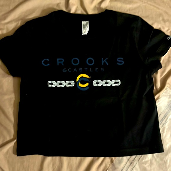 BNWT Crooks and Castles xsmall crop top - Picture 1 of 5